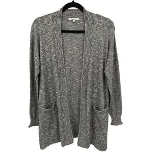 Madewell Womens Gray Open Long Line Pockets Long Sleeve Sweater Cardigan Size S